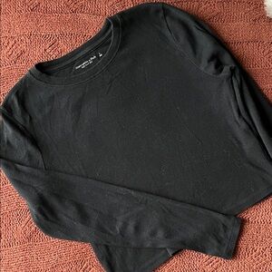 Abercrombie Black Long Sleeve Top